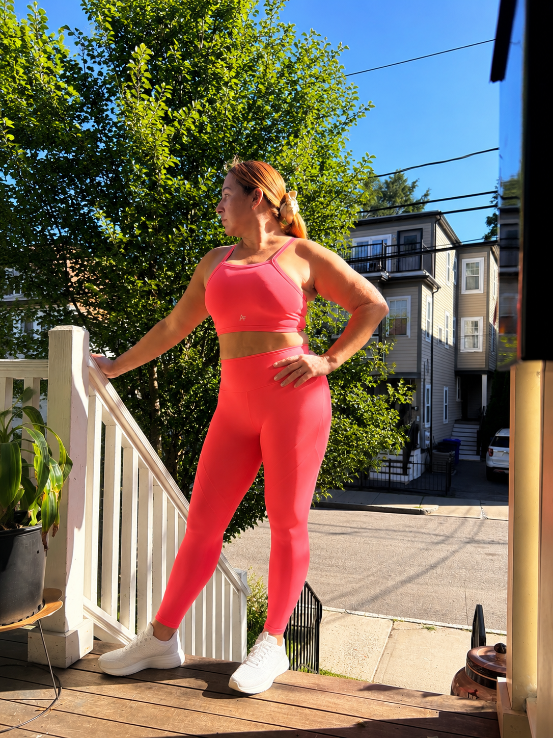 Coral High-Waist Legging