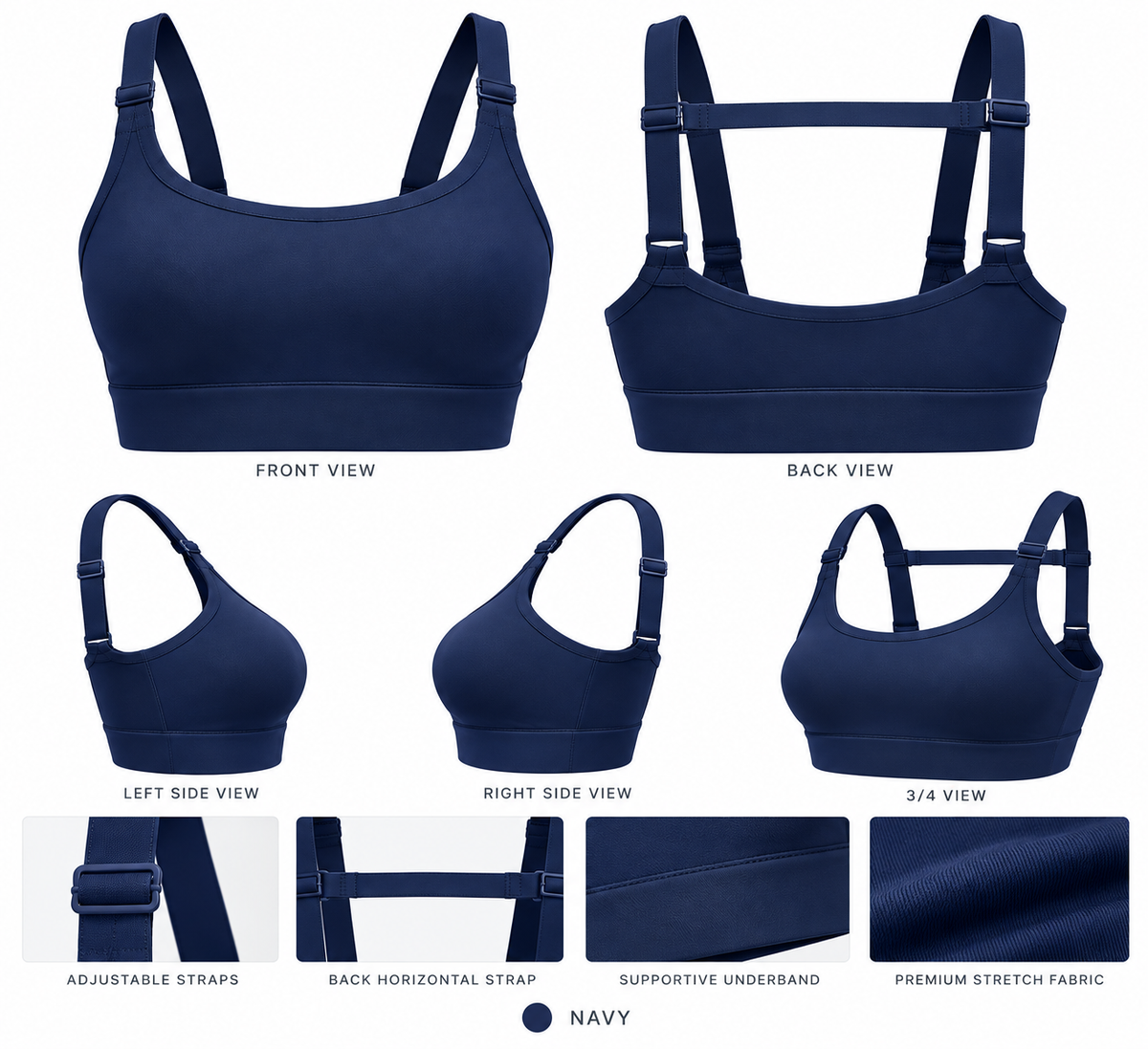 Navy CrossFit Top