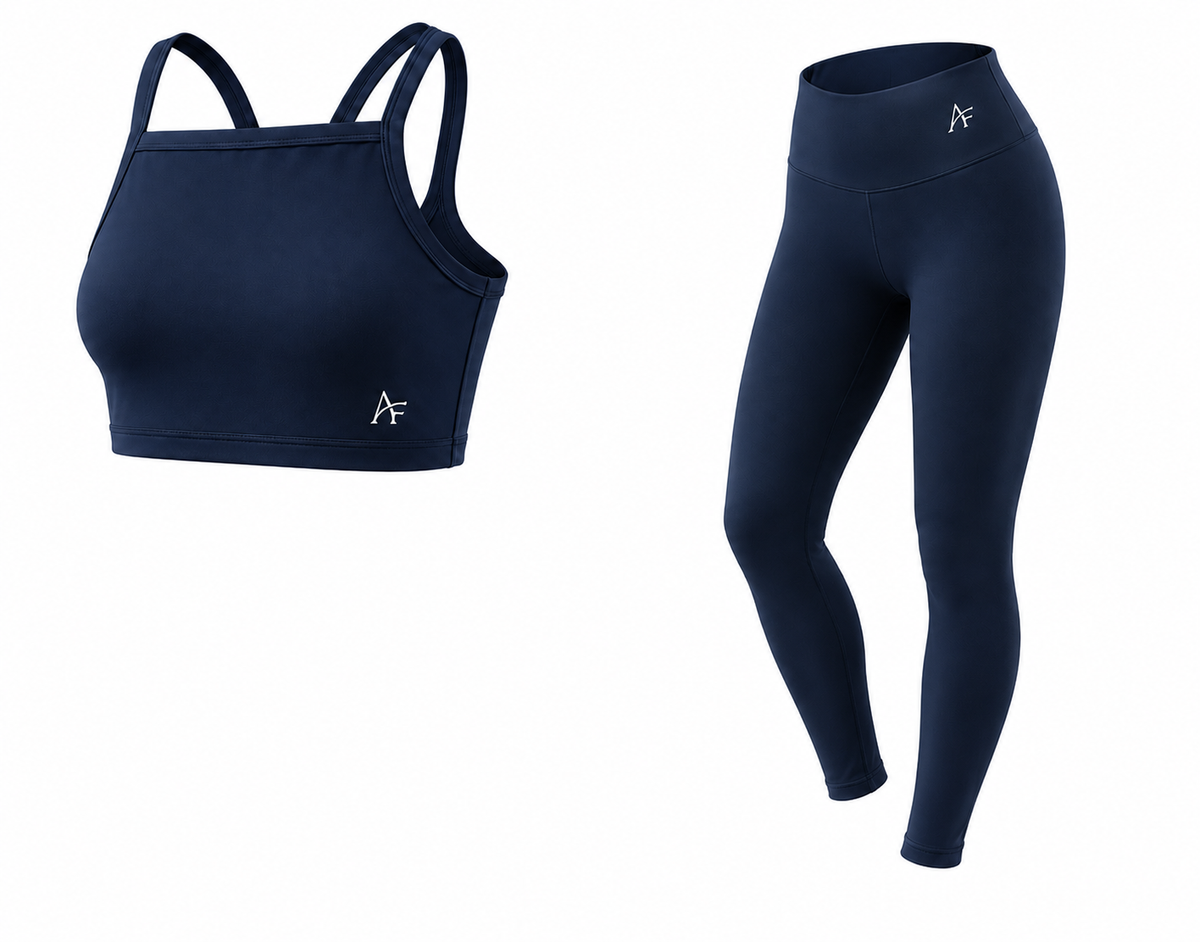 Navy Cut-Out Top