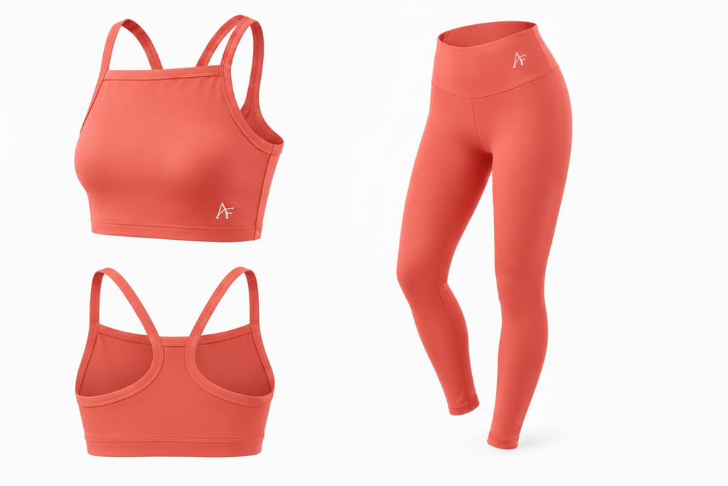 Conjunto Coral - Flat Lay