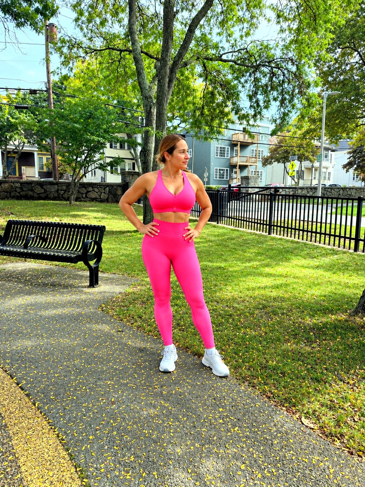 Sublimated Hot Pink Leggings + Top Set